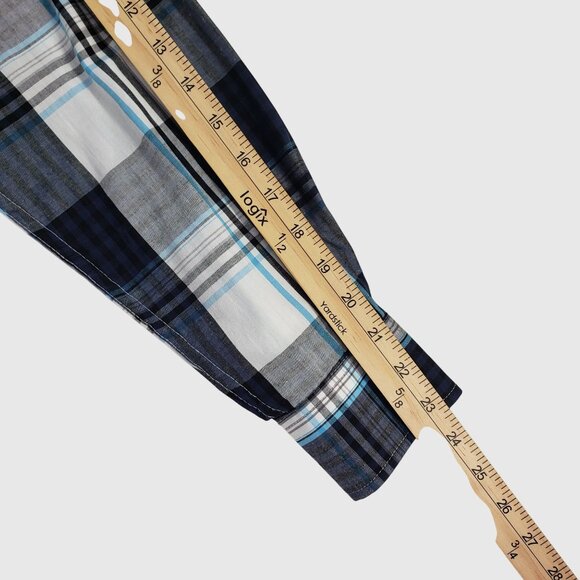 Beverly Hills Polo Club Plaid Button Down Shirt Long Sleeve Size M - Picture 8 of 11